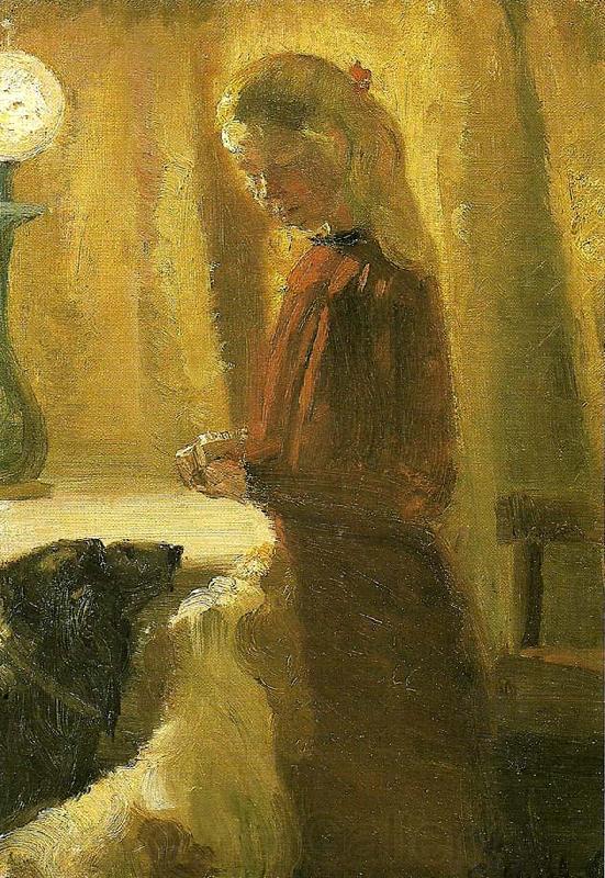 Anna Ancher hundene fodres